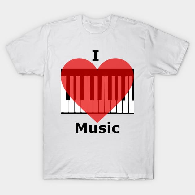 I love music T-Shirt by Grafititee